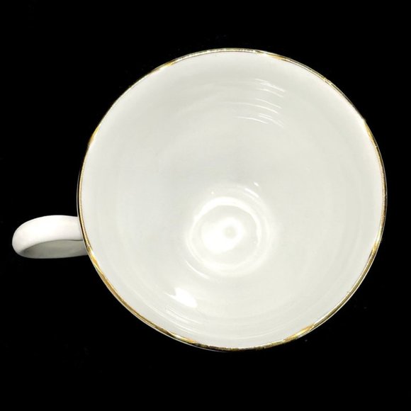 Vintage 1950s Crown Essex England Cottage Fine Bone China Teacup and Saucer Set - Picture 8 of 10